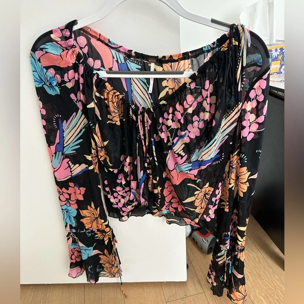 Free People Of Paradise Bell Sleeve Top - Picture 3 of 6